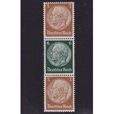 ALEMANIA 1934 ESTAMPILLAS SE-TENANT ZUSAMMENDRUCKE NUEVAS CON GOMA DE GRAN CALIDAD